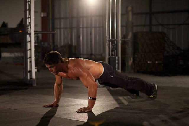 Clock Push-Up, start position