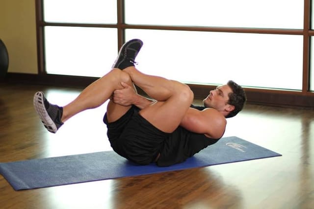 Figure-Four Stretch, finish position
