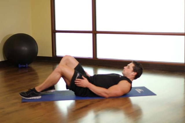 Knees to Chest, start position